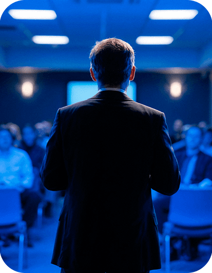 Profissional em ambiente de consultoria e treinamento